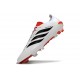 Adidas Predator 26 Elite Low FG Bianco Nero Rosso