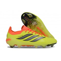 Adidas Predator 26 Elite Low FG Giallo Nero Rosso