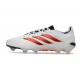 Adidas Predator 26 Elite Low FG Bianco Rosso Nero
