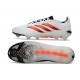 Adidas Predator 26 Elite Low FG Bianco Rosso Nero