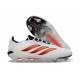 Adidas Predator 26 Elite Low FG Bianco Rosso Nero