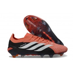 Scarpe da Calcio Adidas Predator Elite L FG Arancione Nero Bianco