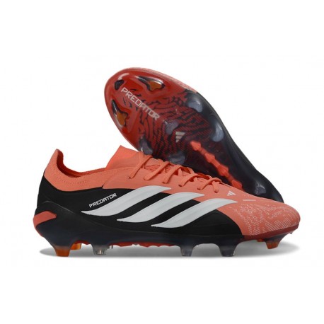 Scarpe da Calcio Adidas Predator Elite L FG Arancione Nero Bianco