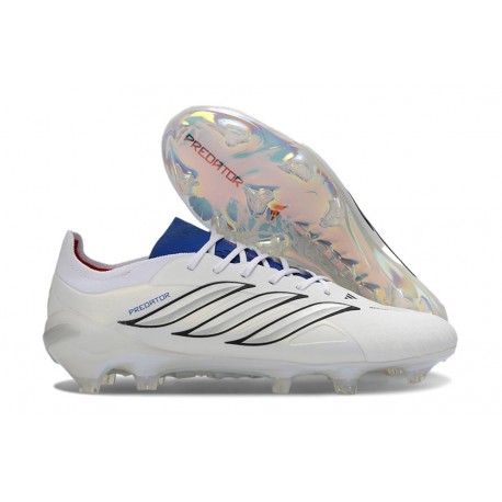 Scarpe da Calcio Adidas Predator Elite L FG Bianco Blu