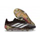 Scarpe da Calcio Adidas Predator Elite L FG Nero Bianco Oro