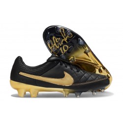 Scarpe da Calcio Nike Tiempo Maestro Elite FG Nero Oro