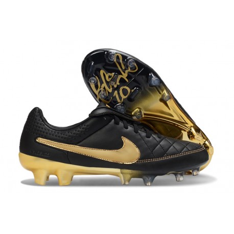 Scarpe da Calcio Nike Tiempo Maestro Elite FG Nero Oro