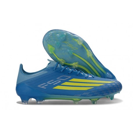Scarpe da Calcio adidas F50 Elite FG MESSI Team Blu Royal Giallo Solare Semi Blu Burst