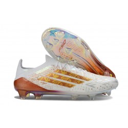 Scarpe da Calcio adidas F50 Elite FG Bianco Oro