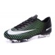 2016 Scarpe Calcio - Nike Mercurial Vapor XI FG Nero Bianco Blu Volt