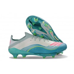 adidas Scarpe F50 + FG X Messi Ftwr Bianco Rosa Lucido Flash Acqua