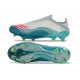 adidas Scarpa F50+ Senza Lacci FG X Messi Ftwr Bianco Rosa Lucido Flash Acqua