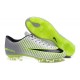 2016 Scarpe Calcio - Nike Mercurial Vapor XI FG Argenteo Nero Verde