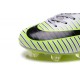 2016 Scarpe Calcio - Nike Mercurial Vapor XI FG Argenteo Nero Verde