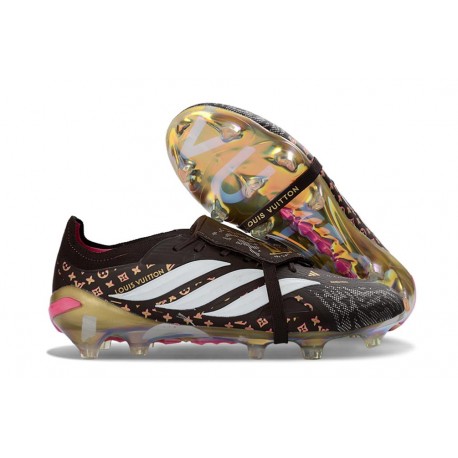 Scarpa Adidas Predator 26 Elite FT FG Nero Oro Bianco