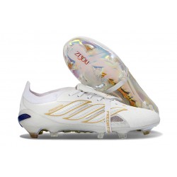 Scarpa Adidas Predator 26 Elite FT FG Bianco Oro