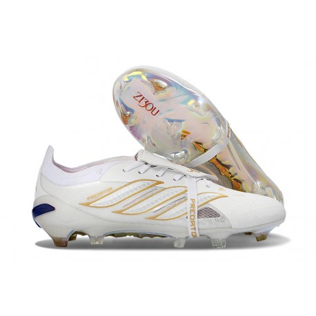 Scarpa Adidas Predator 26 Elite FT FG Bianco Oro