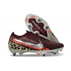 Nike Mercurial Vapor XVI Elite SG Boots United - Borgogna Argento Metallizzato Rosso Fossile