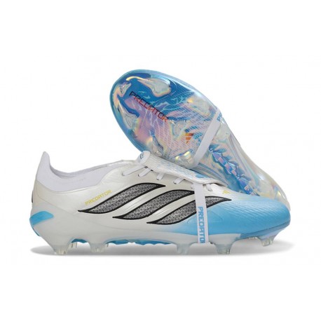 Scarpa Adidas Predator 26 Elite FT FG Bianco Blu Nero