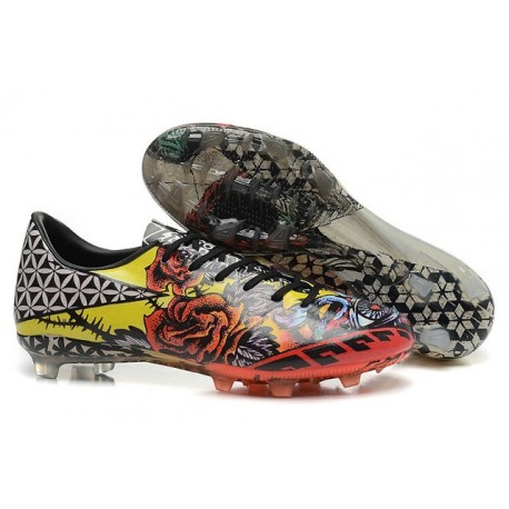 ADIDAS AdiZero F50 TRX FG Scarpe da calcio Messi Tottoo Love Hate Rosso Nero Giallo