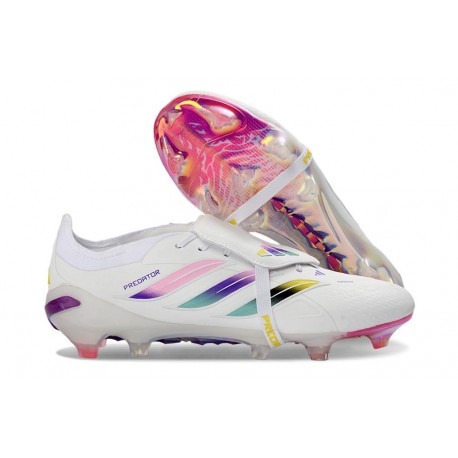 Scarpa Adidas Predator 26 Elite FT FG Bianco Rosa