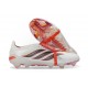 Scarpa Adidas Predator 26 Elite FT FG Bianco Nero Rosso