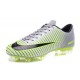 2016 Scarpe Calcio - Nike Mercurial Vapor XI FG Argenteo Nero Verde
