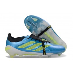 Scarpa Adidas Predator 26 Elite FT FG Ray Blu Team Giallo Solare