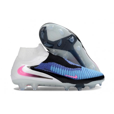 Nike Phantom 6 Elite High FG Blu Racer Rosa Blast Bianco