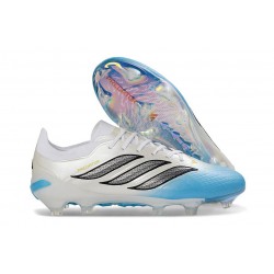 Scarpe da Calcio Adidas Predator Elite L FG Bianco Blu Nero