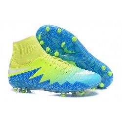 2016 Scarpe Nike HyperVenom Phantom II FG - Uomo - Blu Volt Bianco