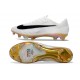 Nike Scarpe da Calcio Uomo Mercurial Vapor XVII Elite FG Bianco Nero Oro