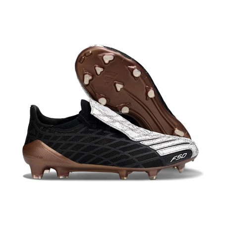 adidas Scarpa F50 Elite FG Spider Nero Bianco Oro