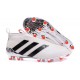 Nuovi Scarpette da Calcio Adidas Ace 16+ Purecontrol FG / AG Bianco Nero Rosso