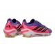 Scarpe da Calcio Adidas Predator Elite L FG Viola Rosa Nero