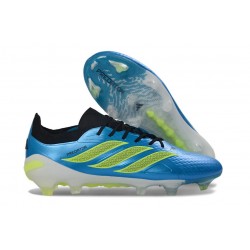 Scarpe da Calcio Adidas Predator Elite L FG Blu Neon Lime