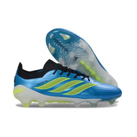 Scarpe da Calcio Adidas Predator Elite L FG Blu Neon Lime
