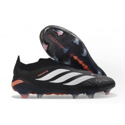 Adidas Scarpa Predator Elite Senza Lacci LL FG Nero Bianco
