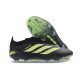 Adidas Scarpa Predator Elite Senza Lacci LL FG Nero Verde Lime