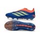 Adidas Scarpa Predator Elite Senza Lacci LL FG Blu Arancione Verde Lime