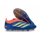 Adidas Scarpa Predator Elite Senza Lacci LL FG Blu Arancione Verde Lime