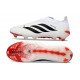 Adidas Scarpa Predator Elite Senza Lacci FG Bianco Nero Rosso