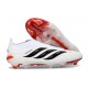 Adidas Scarpa Predator Elite Senza Lacci FG Bianco Nero Rosso