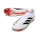 Adidas Scarpa Predator Elite Senza Lacci FG Bianco Nero Rosso