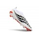 Adidas Scarpa Predator Elite Senza Lacci FG Bianco Nero Rosso