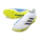 Adidas Scarpa Predator Elite Senza Lacci FG Bianco Blu Giallo