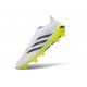 Adidas Scarpa Predator Elite Senza Lacci FG Bianco Blu Giallo