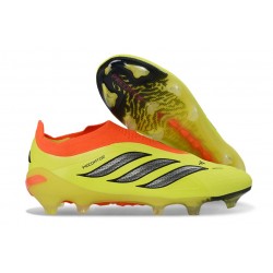 Adidas Scarpa Predator Elite Senza Lacci FG Giallo Nero