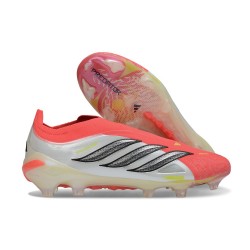 Adidas Scarpa Predator Elite Senza Lacci FG Rosso Bianco Nero
