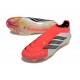 Adidas Scarpa Predator Elite Senza Lacci FG Rosso Bianco Nero